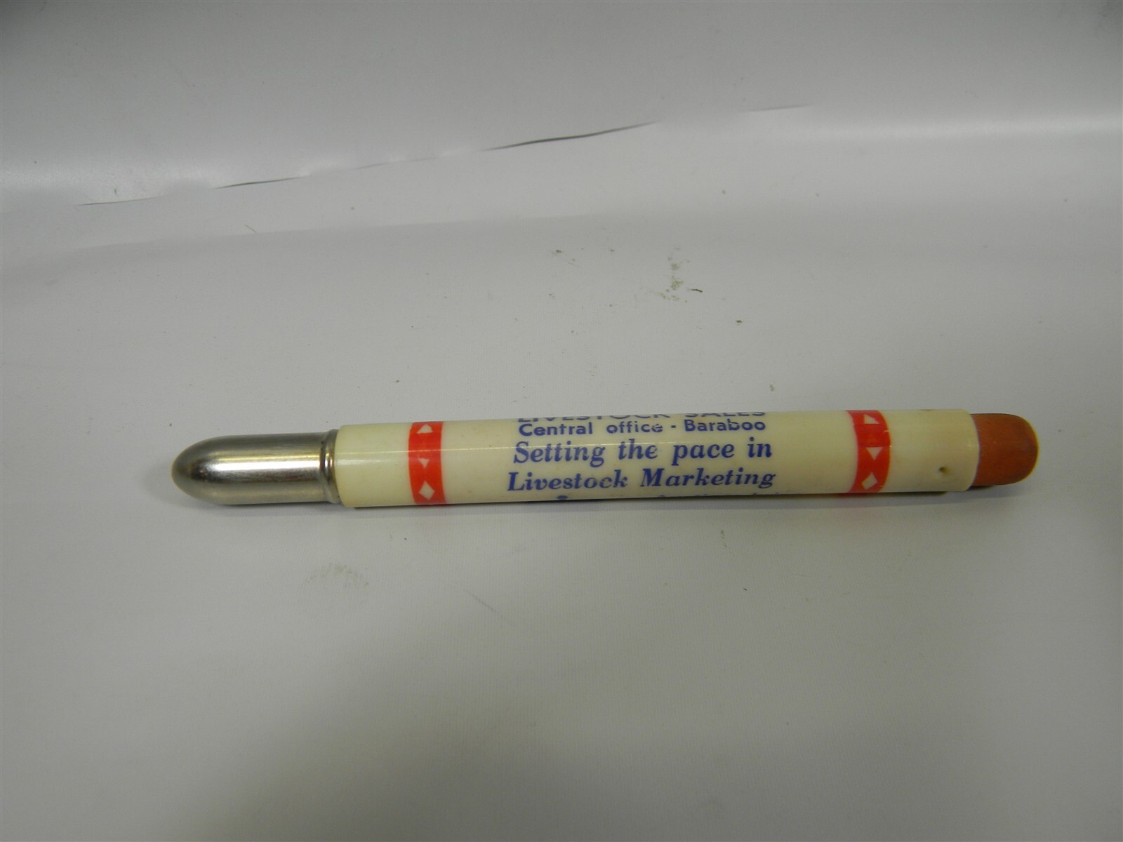 Vintage Equity Livestock Auctions Baraboo Advertising Bullet Pencil – #19 – 2D