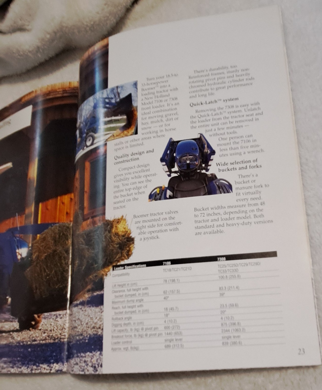 New Holland Boomer Compact Tractor Brochure 2001