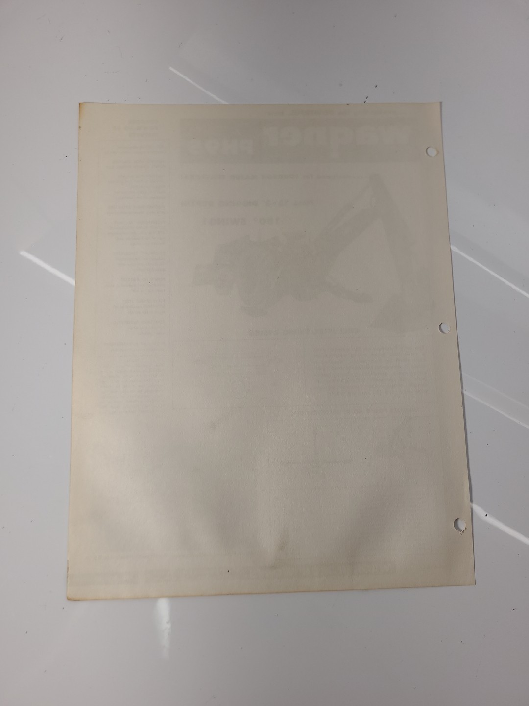 Wagner Model PH95 Pow&rsquo;r Ho Fordson Tractor Brochure Milwaukee WI