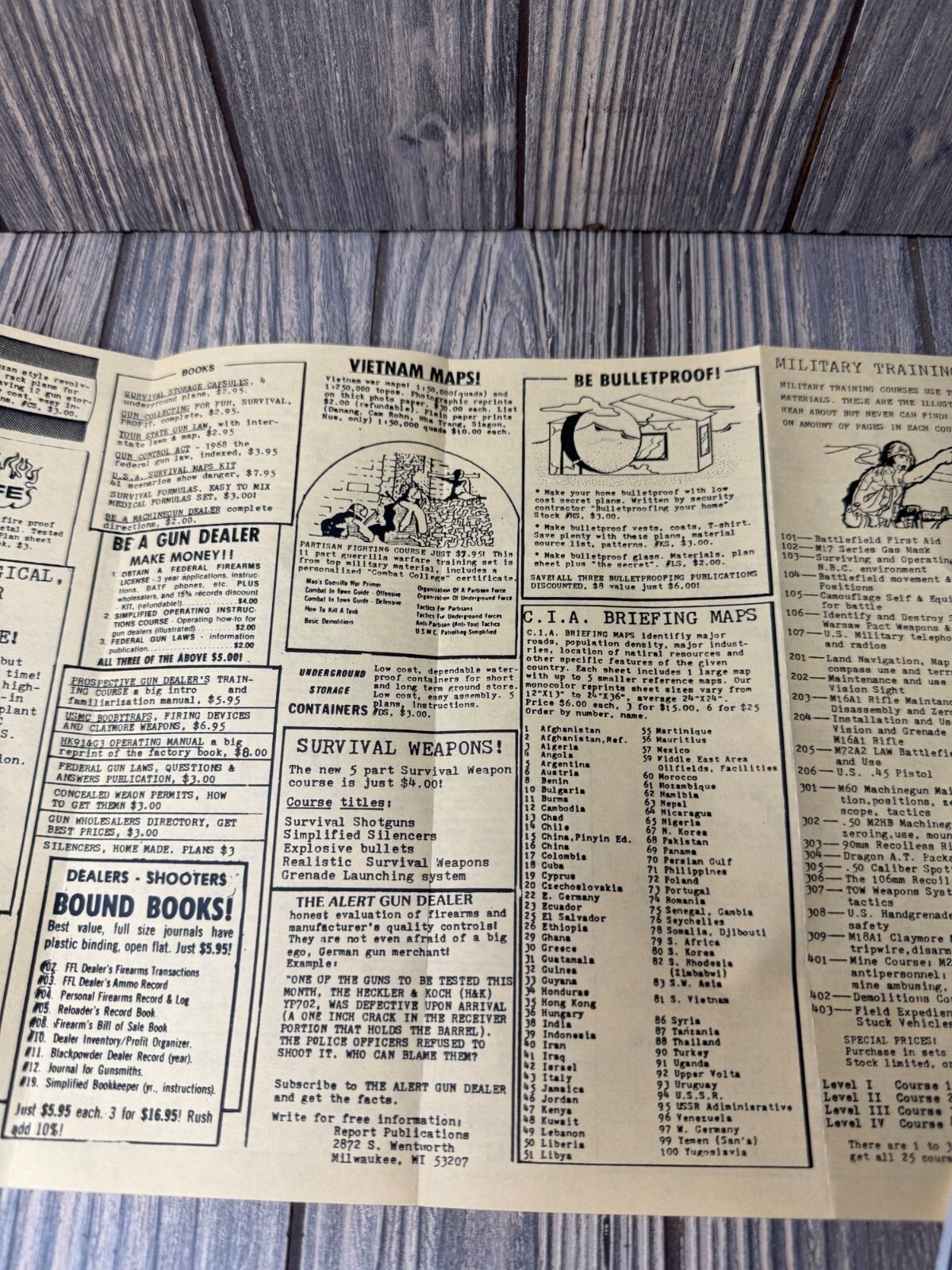 Vintage Allied Survival Sales Catalog & Stickers