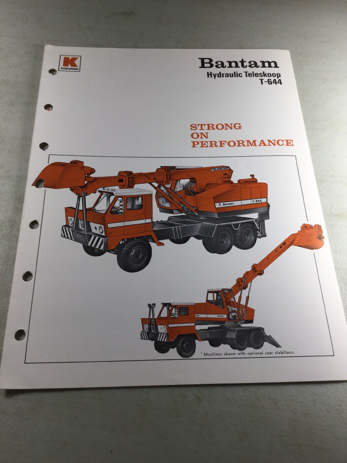 Bantam T644 Teleskoop Sales Brochure, Literature