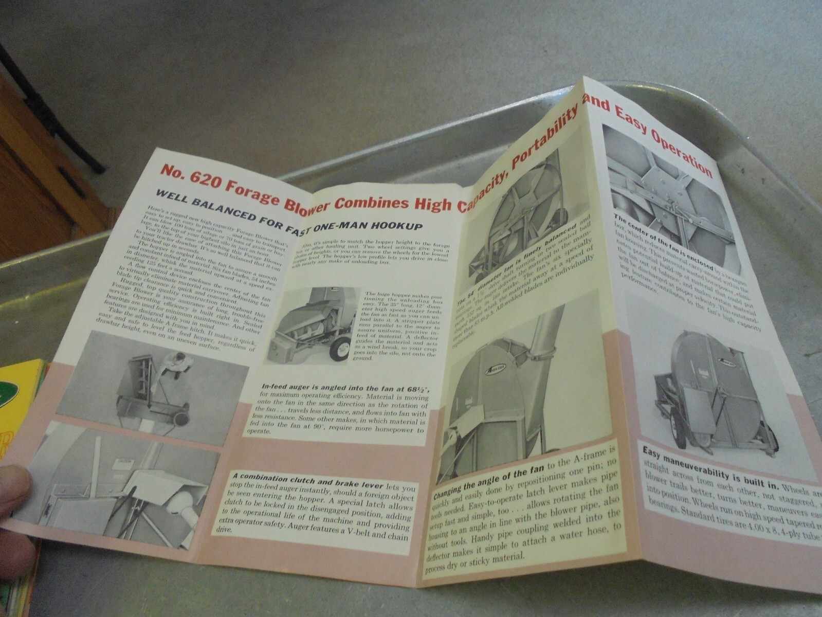Vintage 1969 New Idea Forage Blower Brochure