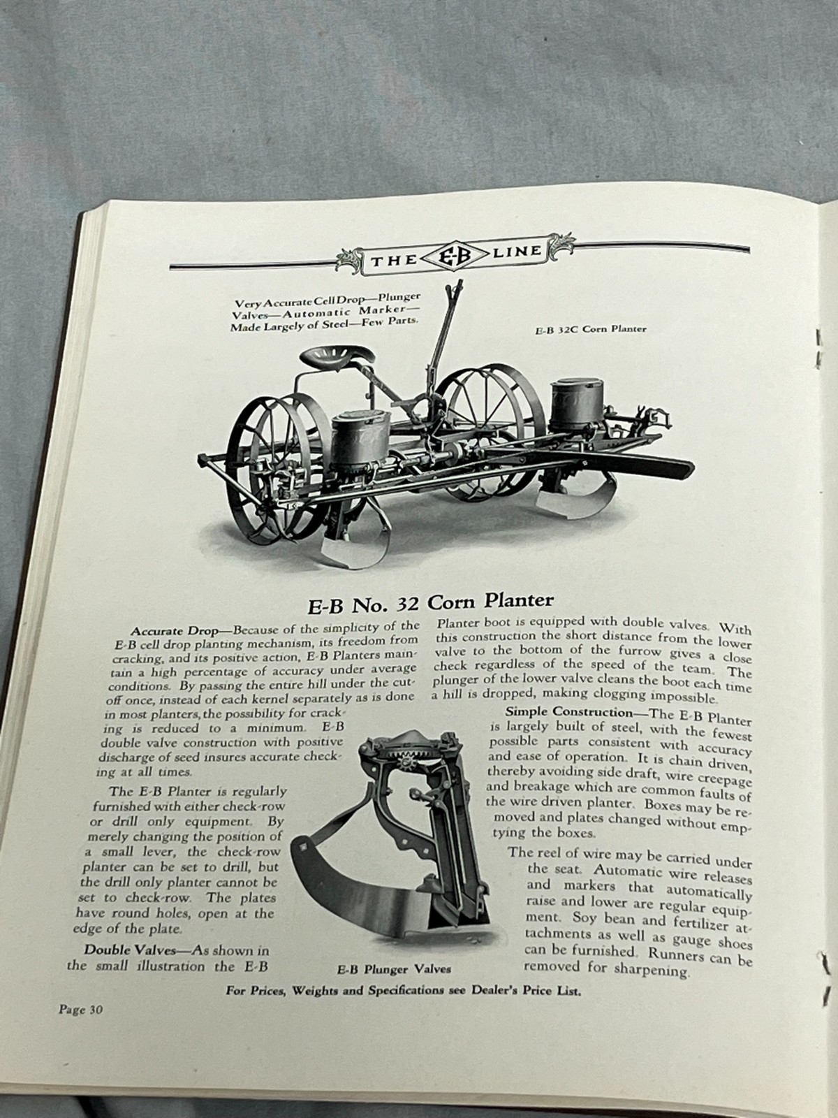 1920s E-B Emerson Brantingham Tractor DEALERS Catalog Brochure hit miss Engine