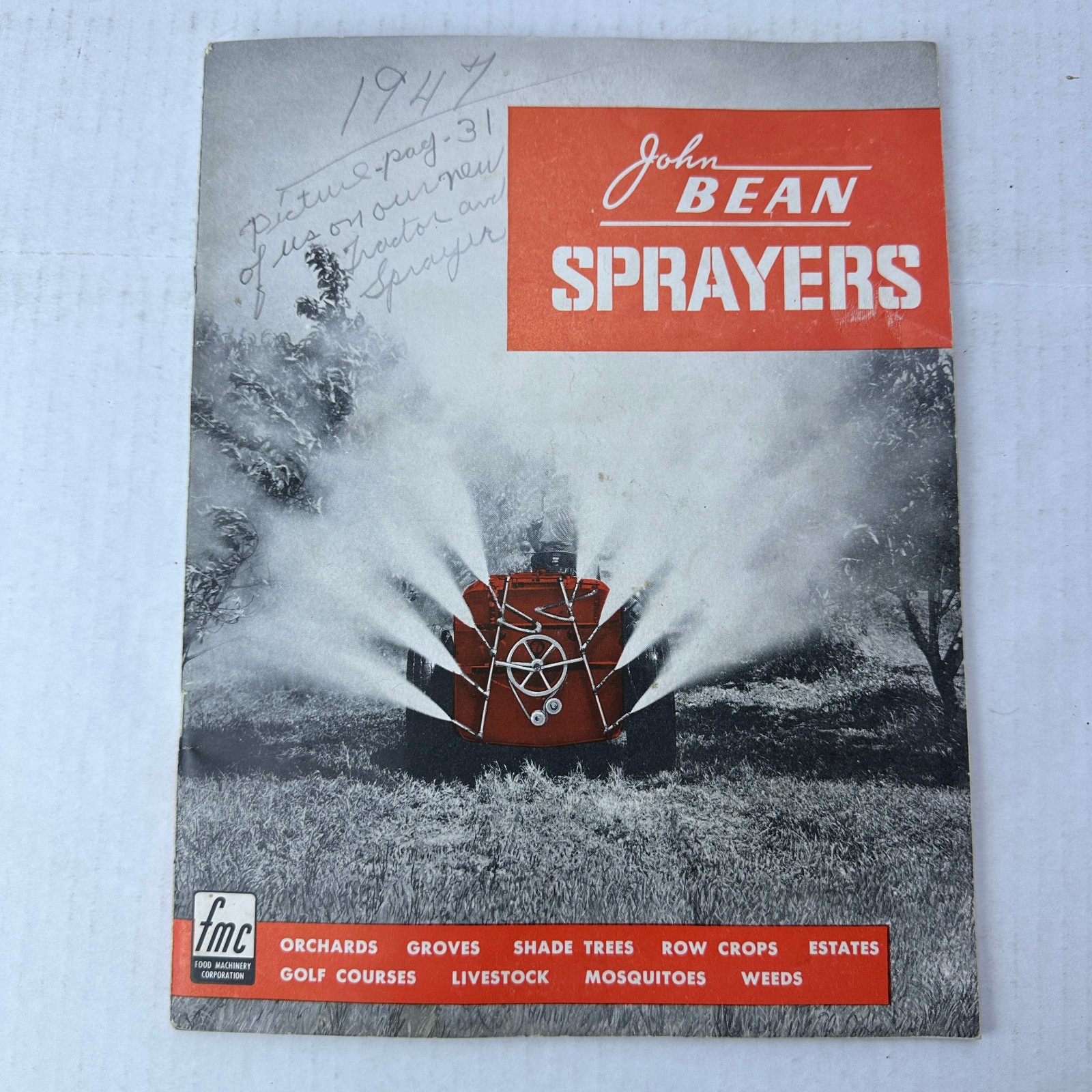 John Bean Sprayers FMC Food Machinery Corporation Catalog Lansing Michigan