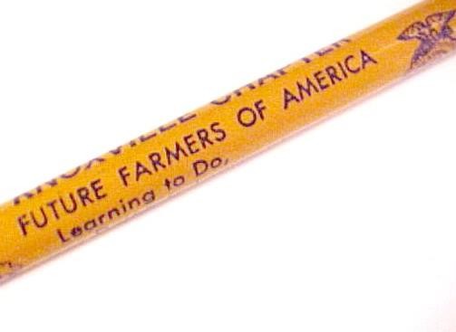 Future Farmers of America Knoxville Chapter Lead Pencil Vintage Iowa Advertising