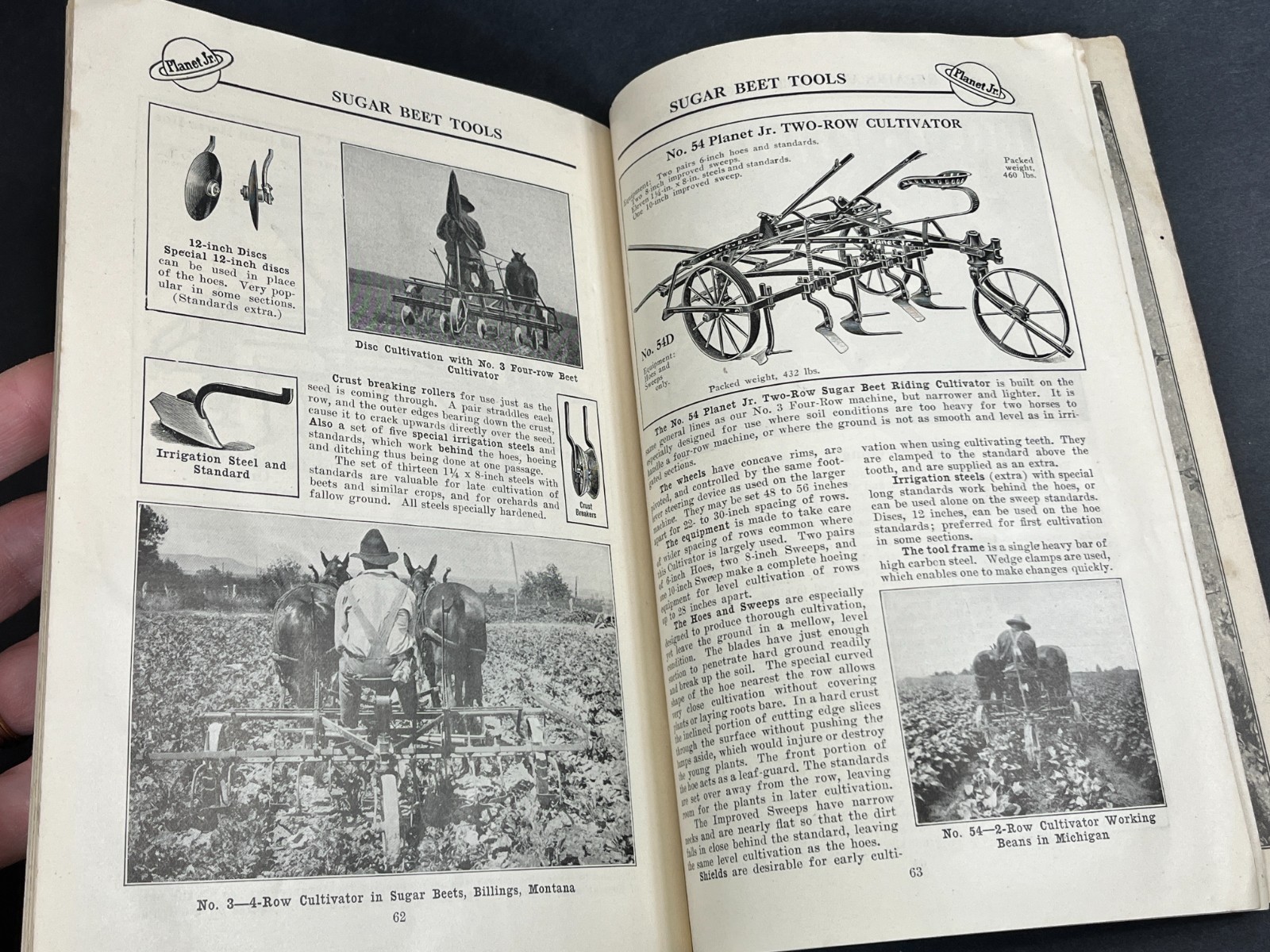 Planet Jr Farm and Garden Tools #51 Catalog 1920s Cultivators Equipment + Insert