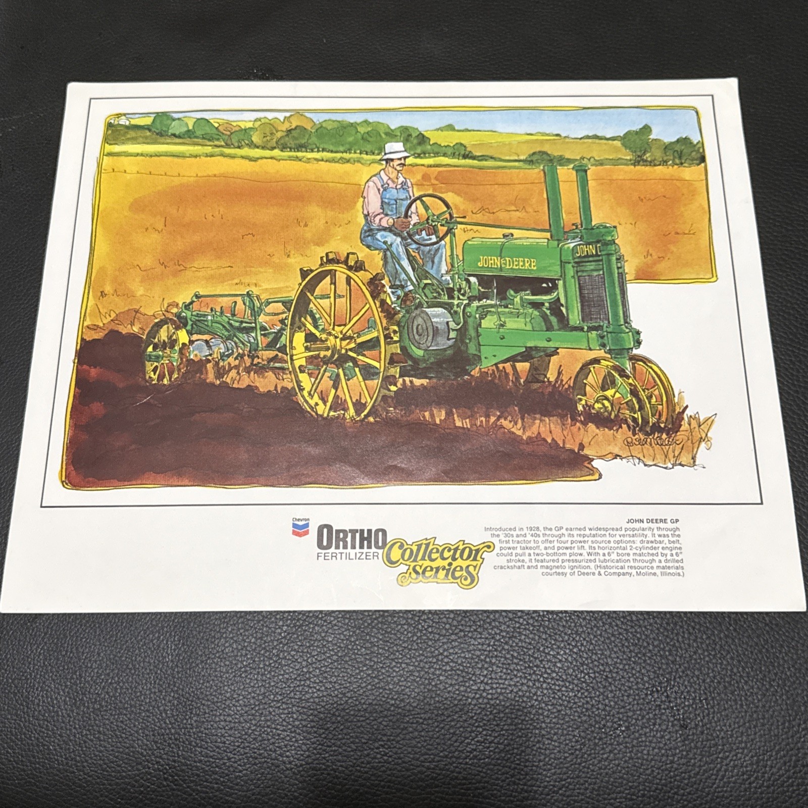 Vintage Ortho Fertilizer Collector Series International 8-16 Tractor John Deere