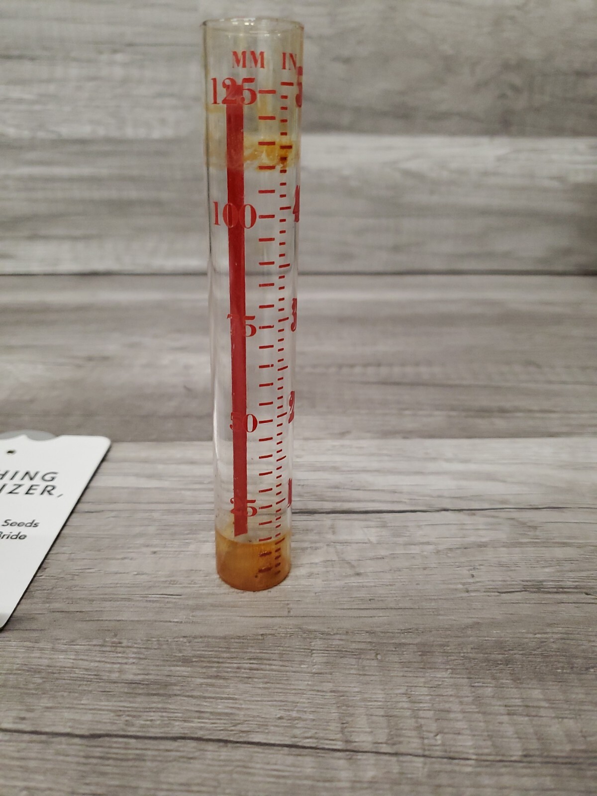 Vtg Mayco Rain Gauge CUSHING FERTILIZER INC. Cushing Iowa Tom & Dianne McBride