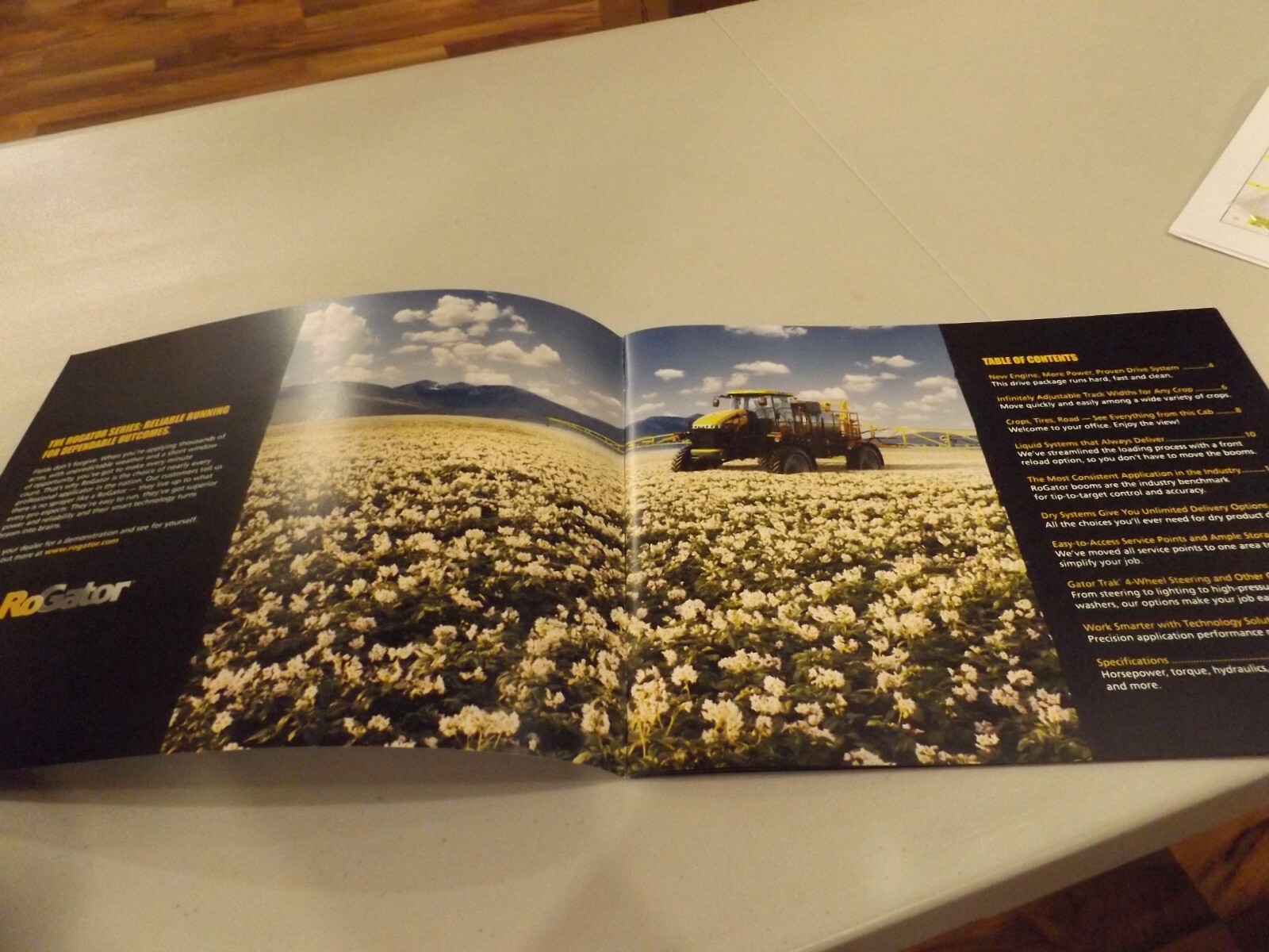 RoGATOR RG900, RG1100, RG1300, SPRAYER, LITERATURE # RG11B001DS 2011