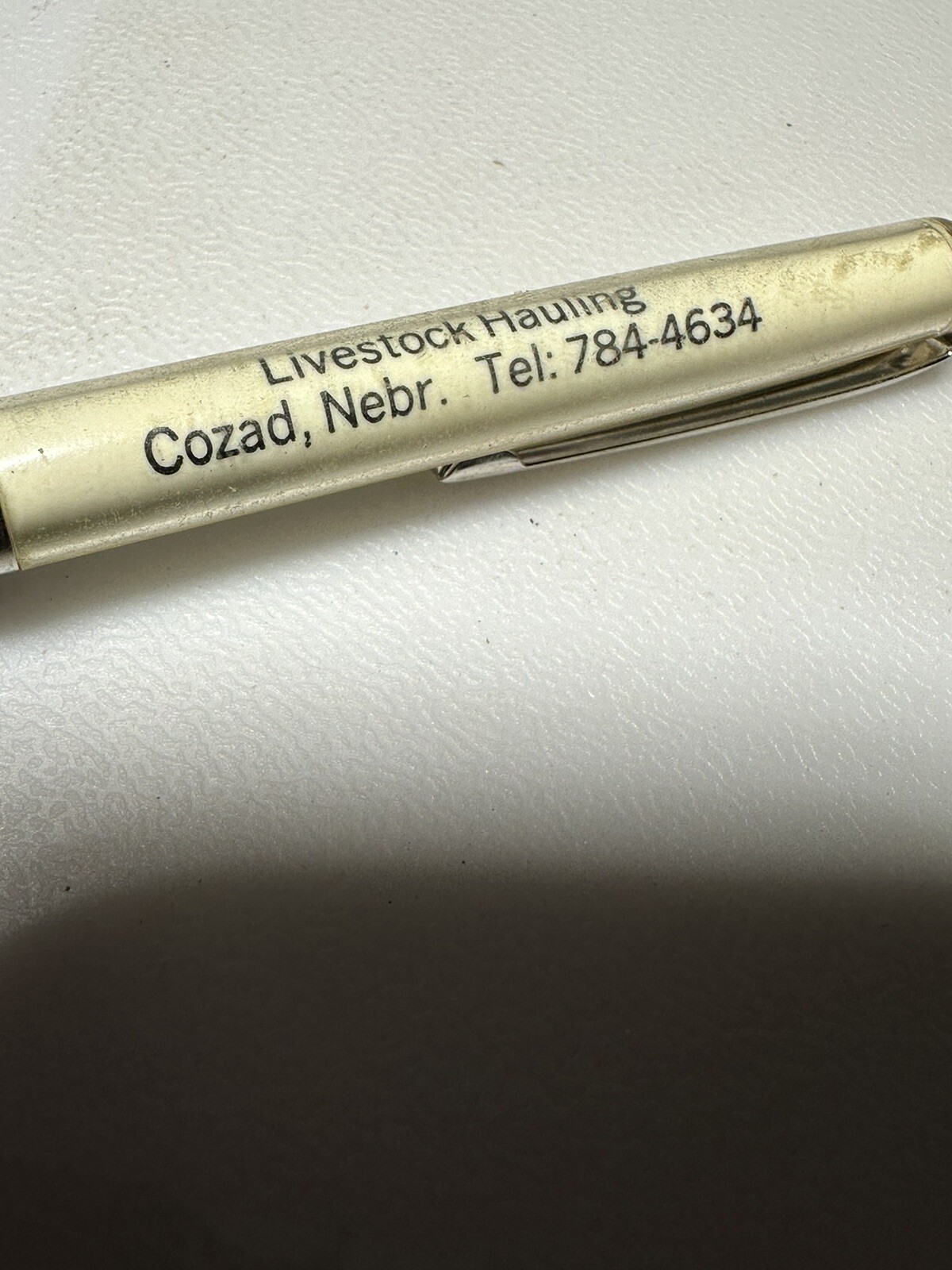 Vintage Cozad Nebraska H-B Trucking Livestock Hauling Farming Ag Farm Truck Pen