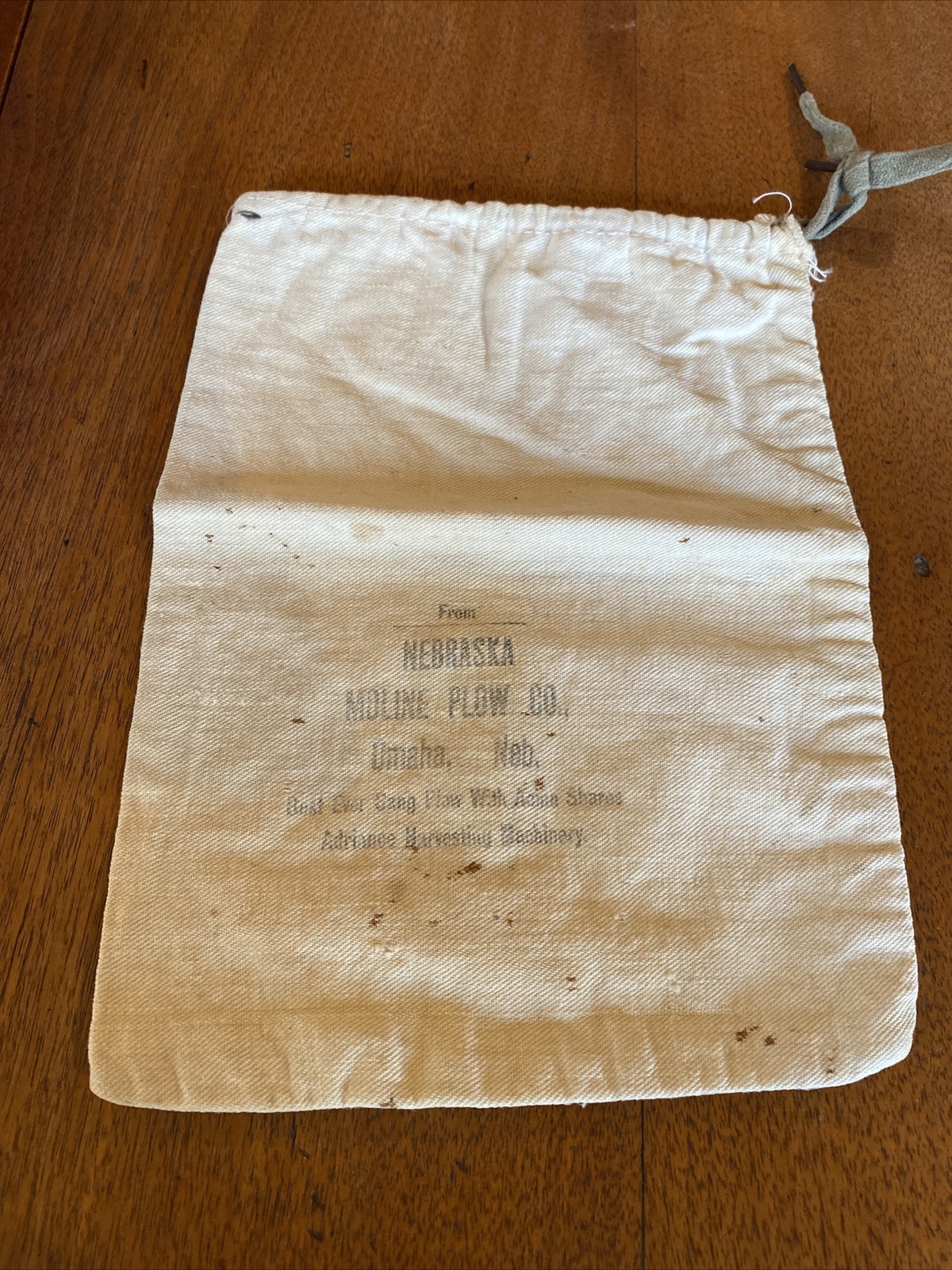 moline plow company antique farm machinery advertising Gang Plow Parts Bag