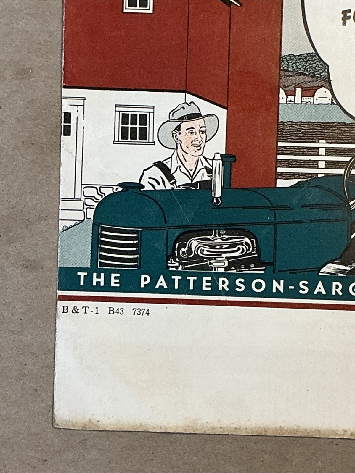 Vintage 1950 Tractor Colors BPS Paint Brochure INV-AD14