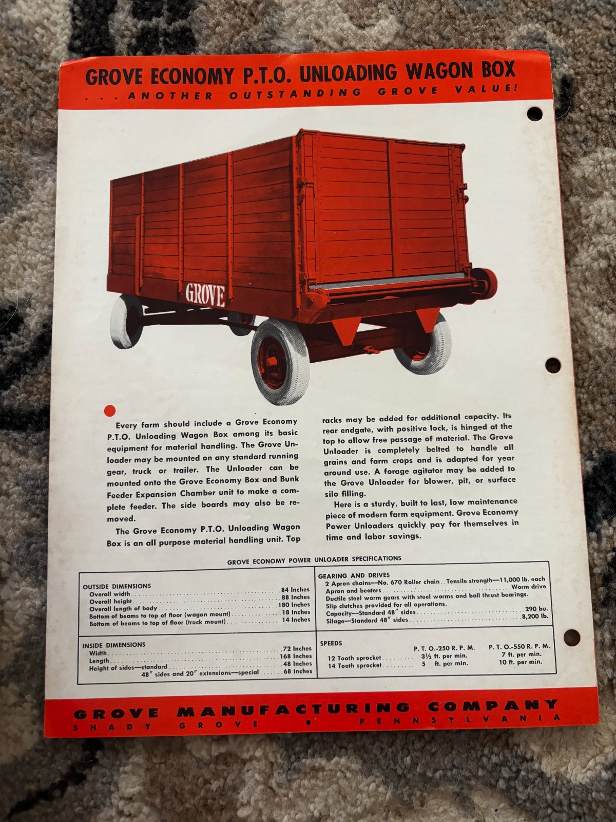 Grove Economy Box & Bunk Feeder Brochure DCPA26