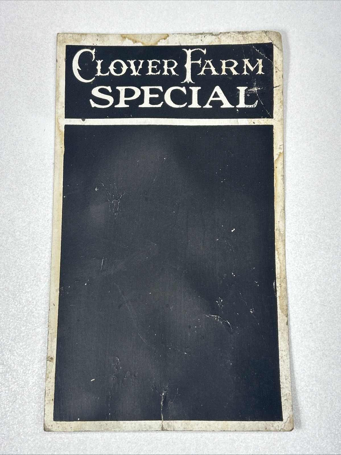 Vtg Clover Farm Special Advertisement For Clover Store Chalkboard Daily Special