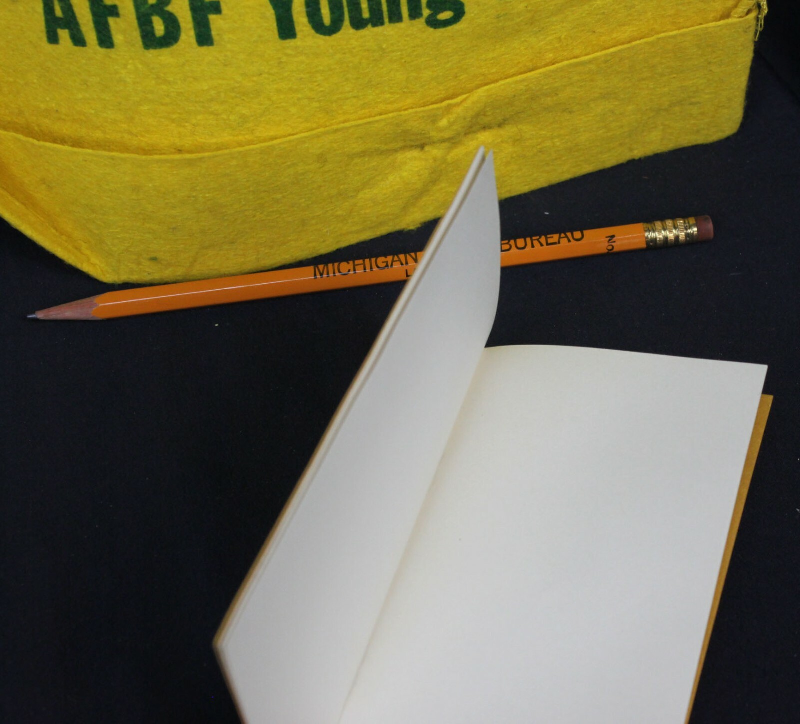 Vtg Farm Bureau Young People Midwest Camp Hat Song Book Tablet 1956 AFBF Pencil