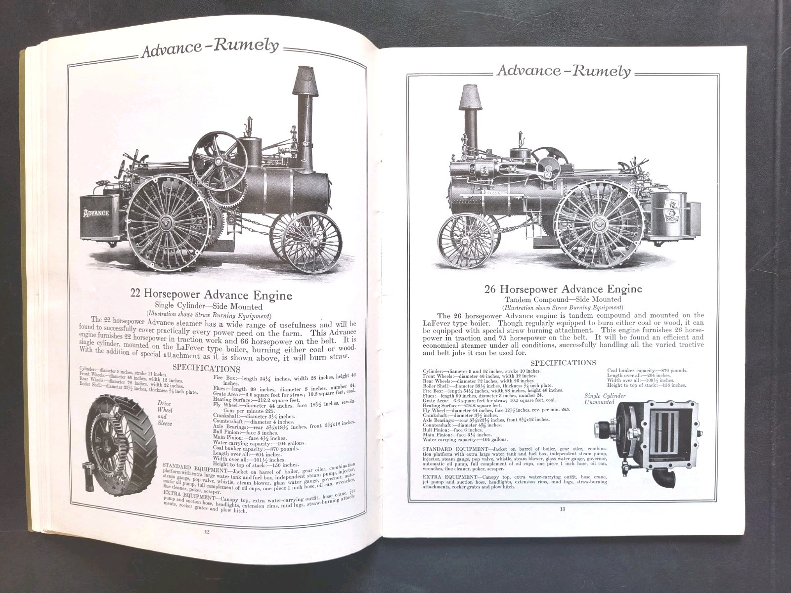 Rumley Oil Pull Tractor Dealer Brochure Manual Print Advertising RARE