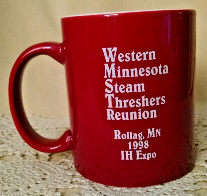 INTERNATIONAL HARVESTER MUG STEAM THRESHERS REUNION 1998 EXPO ROLLAG MINNESOTA.