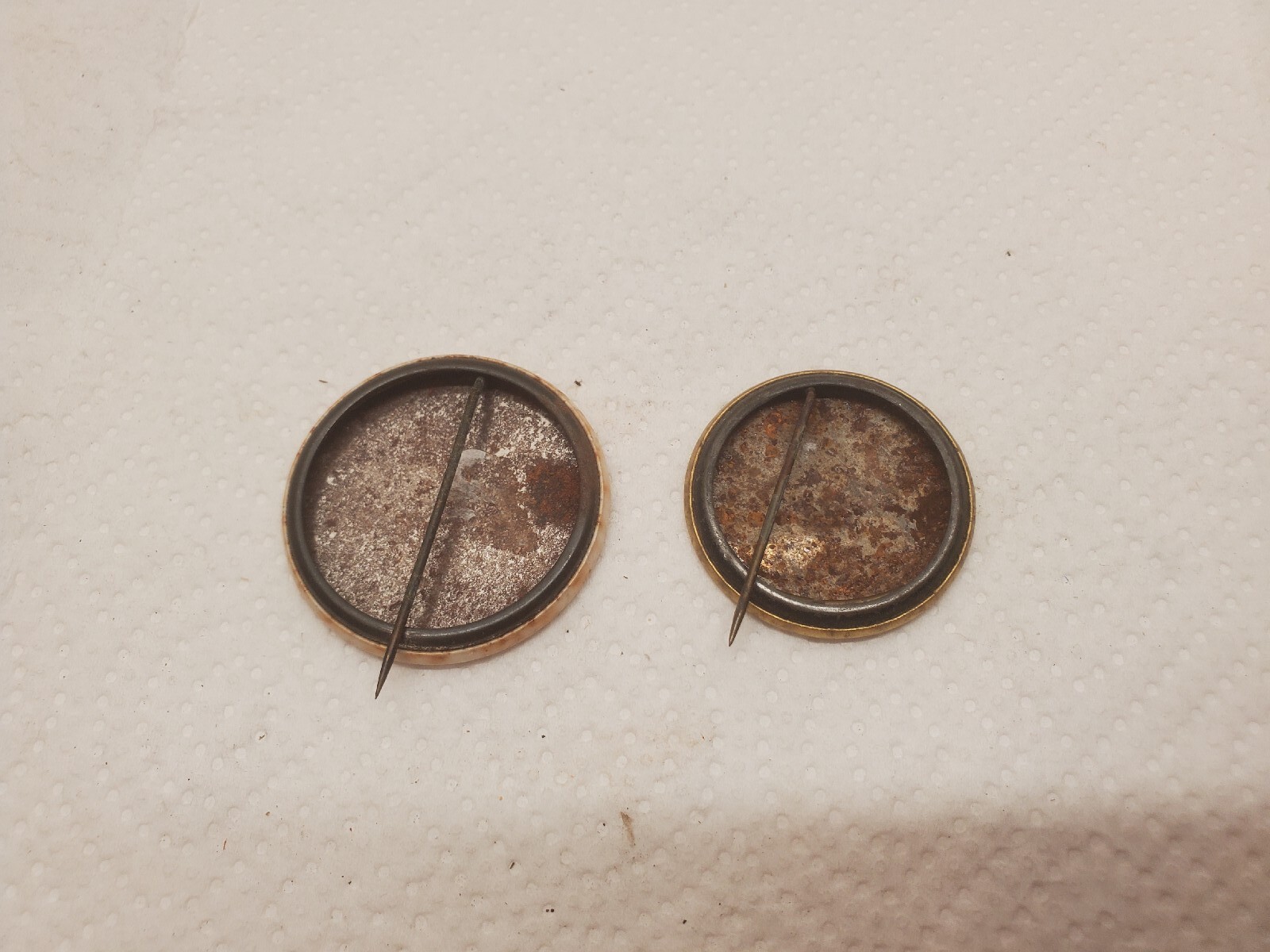 2 Metal Pinback Buttons Souvenir Dairy Cattle Congress Horse Show Waterloo Iowa