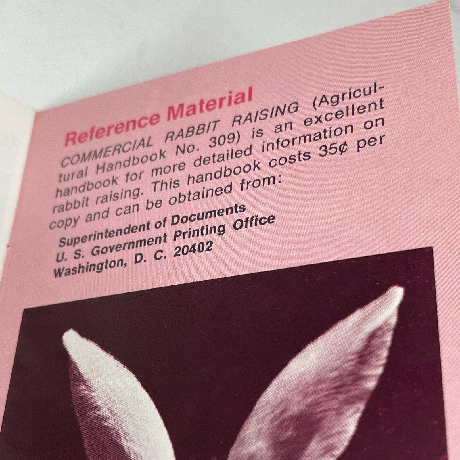 Rabbit Raising Manual Master Mix Vintage Catalog Brochure Outdoor Raised