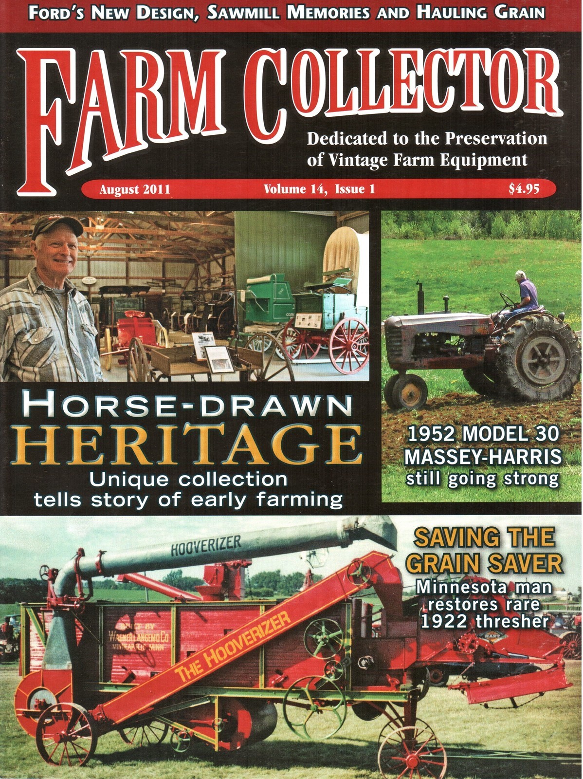 Fordson MOM, Wagner Langemo thresher Horse drawn implement, Cleveland SC Sawmill
