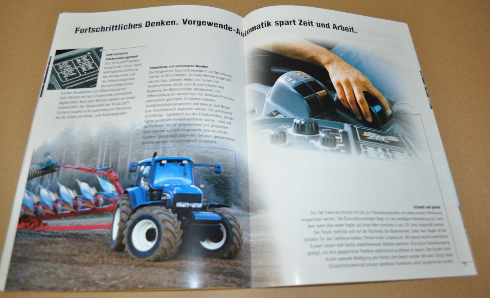 2002 New Holland TM120 TM130 TM140 TM155 TM175 TM190 Tractor Brochure Prospekt D