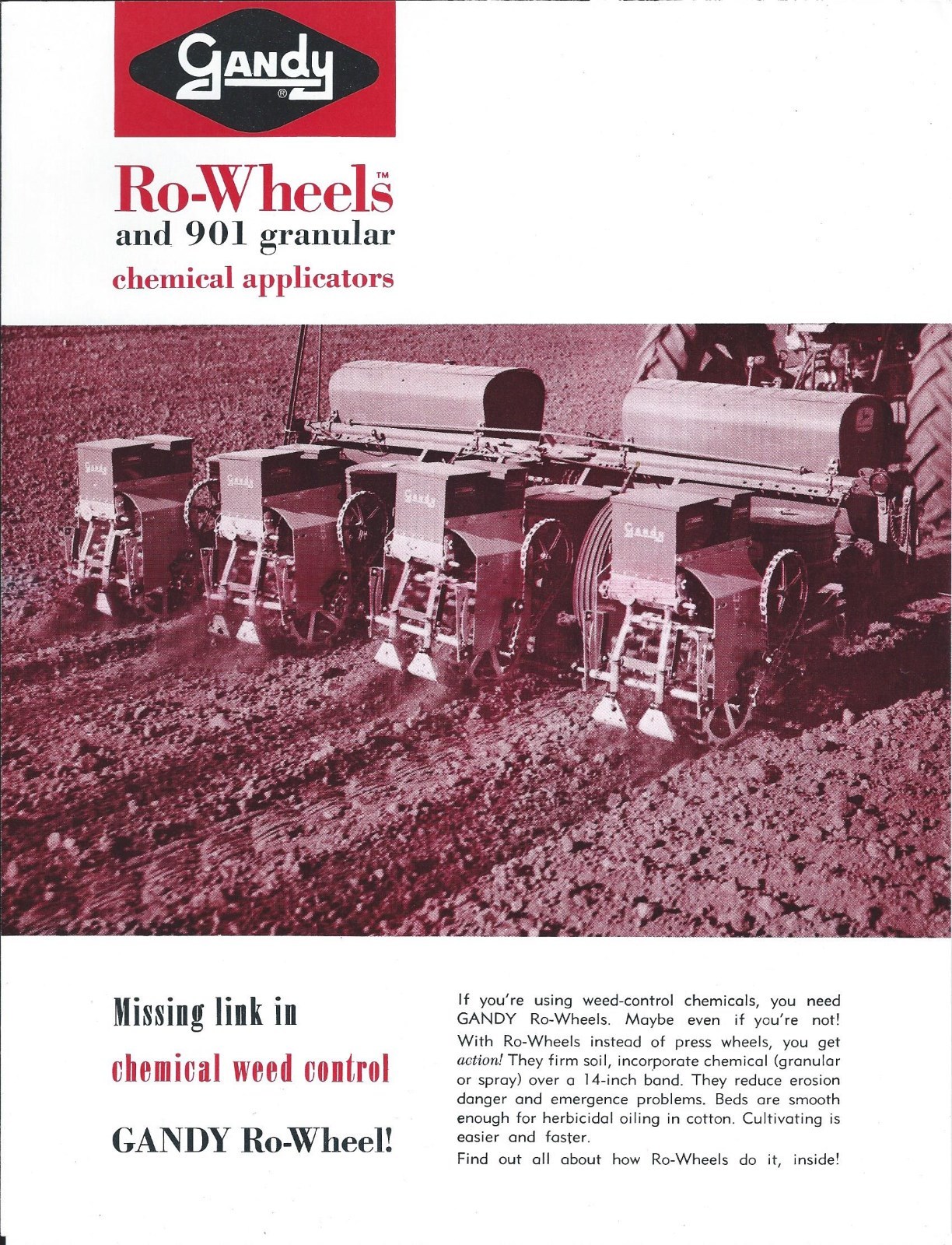 Farm Equipment Brochure – Gandy – Ro Wheels – Operator Manual – 2 items (F6005)