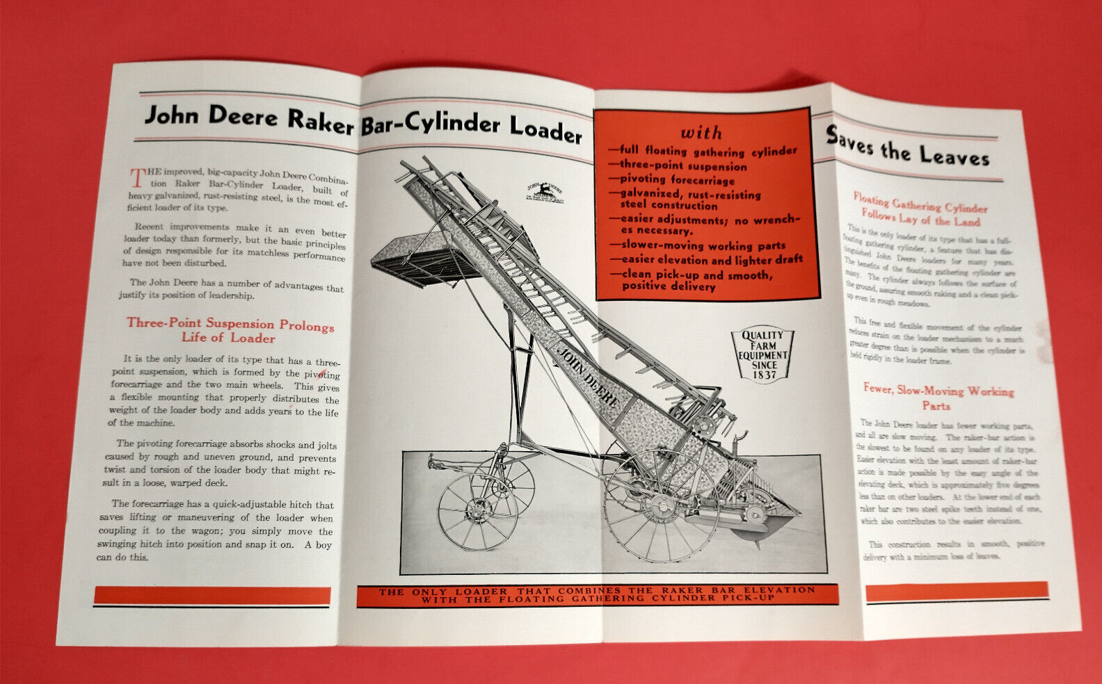 JOHN DEERE HAY LOADER 1933 ? BROCHURE ORIGINAL