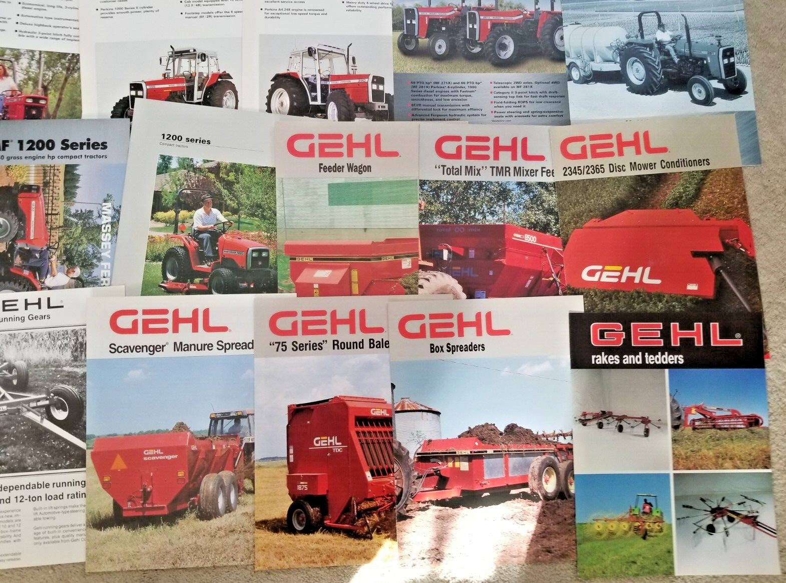 10 Pounds Of Tractor and Implement Brochures/Spec Sheets – 150+ 1980&rsquo;s and Up