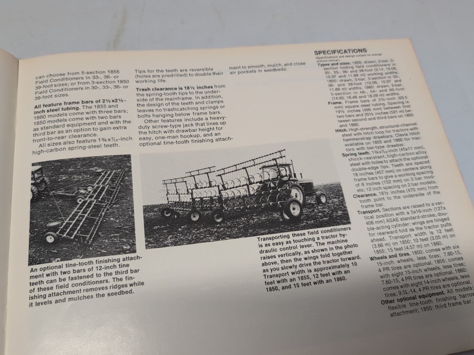 John Deere Field Finishing Equipment For 1978 Brochure FCCA