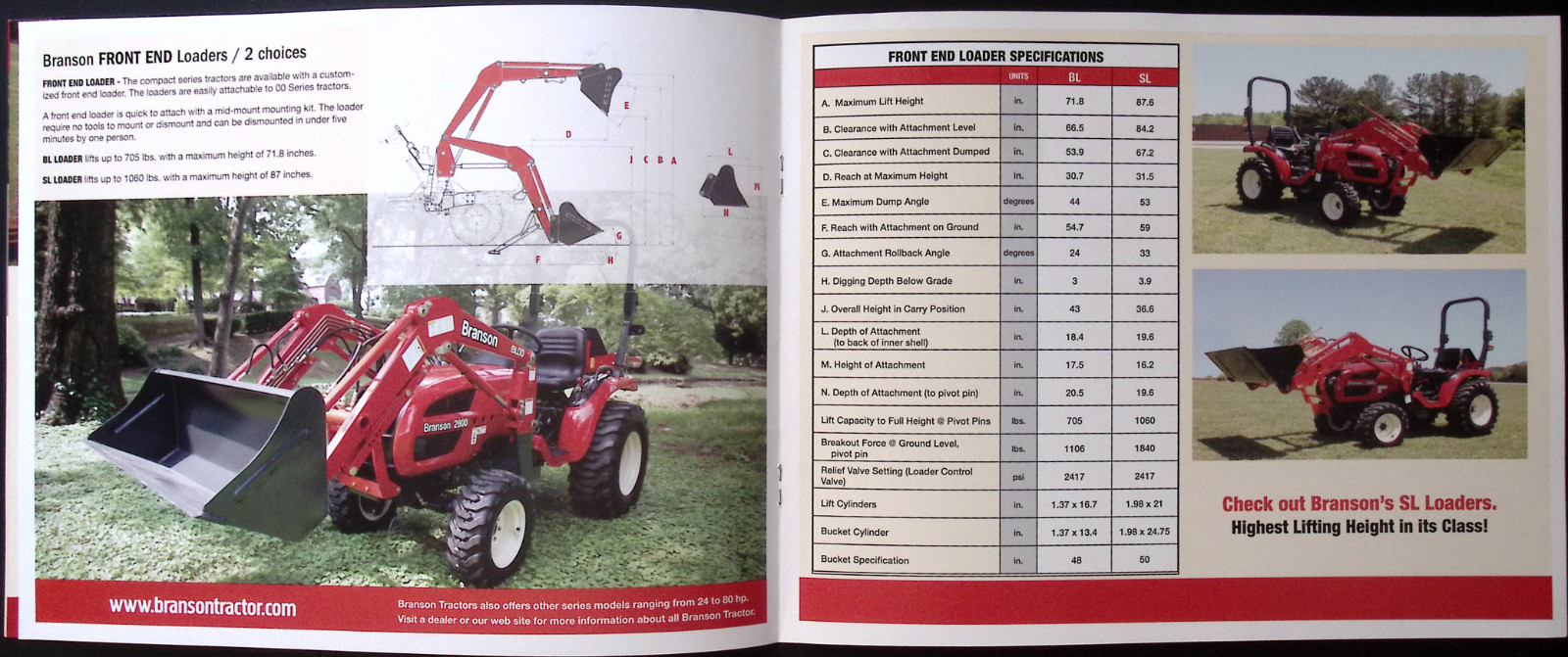 Branson Tractor Next Generation, 6640, 2810, 3510,3520,4020,4520,20 series, comp