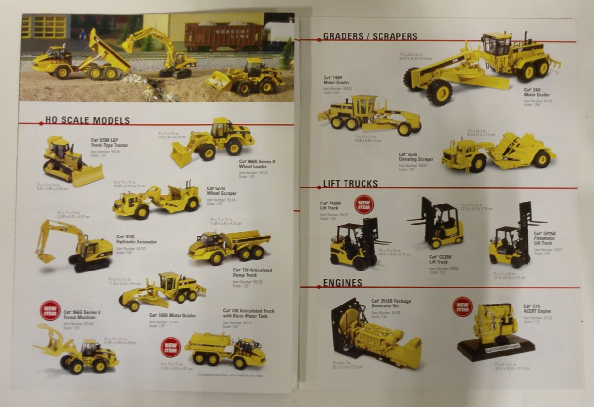 Lot of 4 CAT Norscot Scale Model Replicas Catalogs 2002-2005