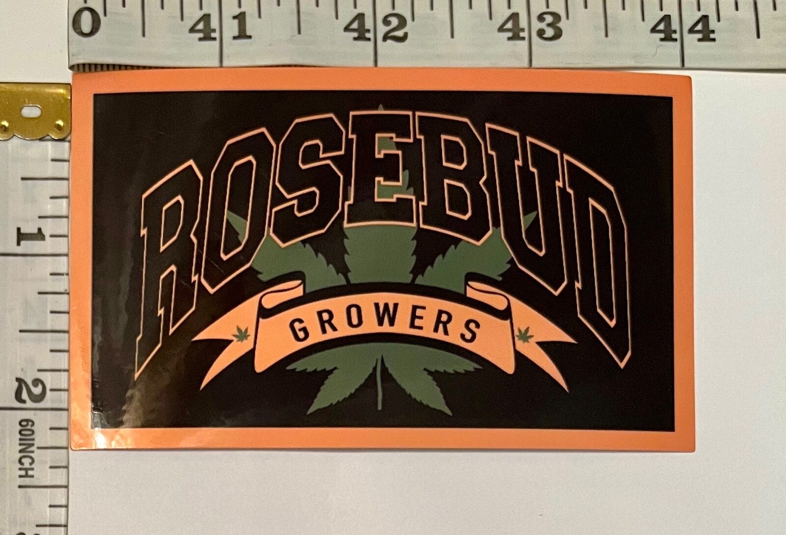 ROSEBUD GROWERS Vinyl Sticker – Oregon, USA Cannabis Industry Advertisement