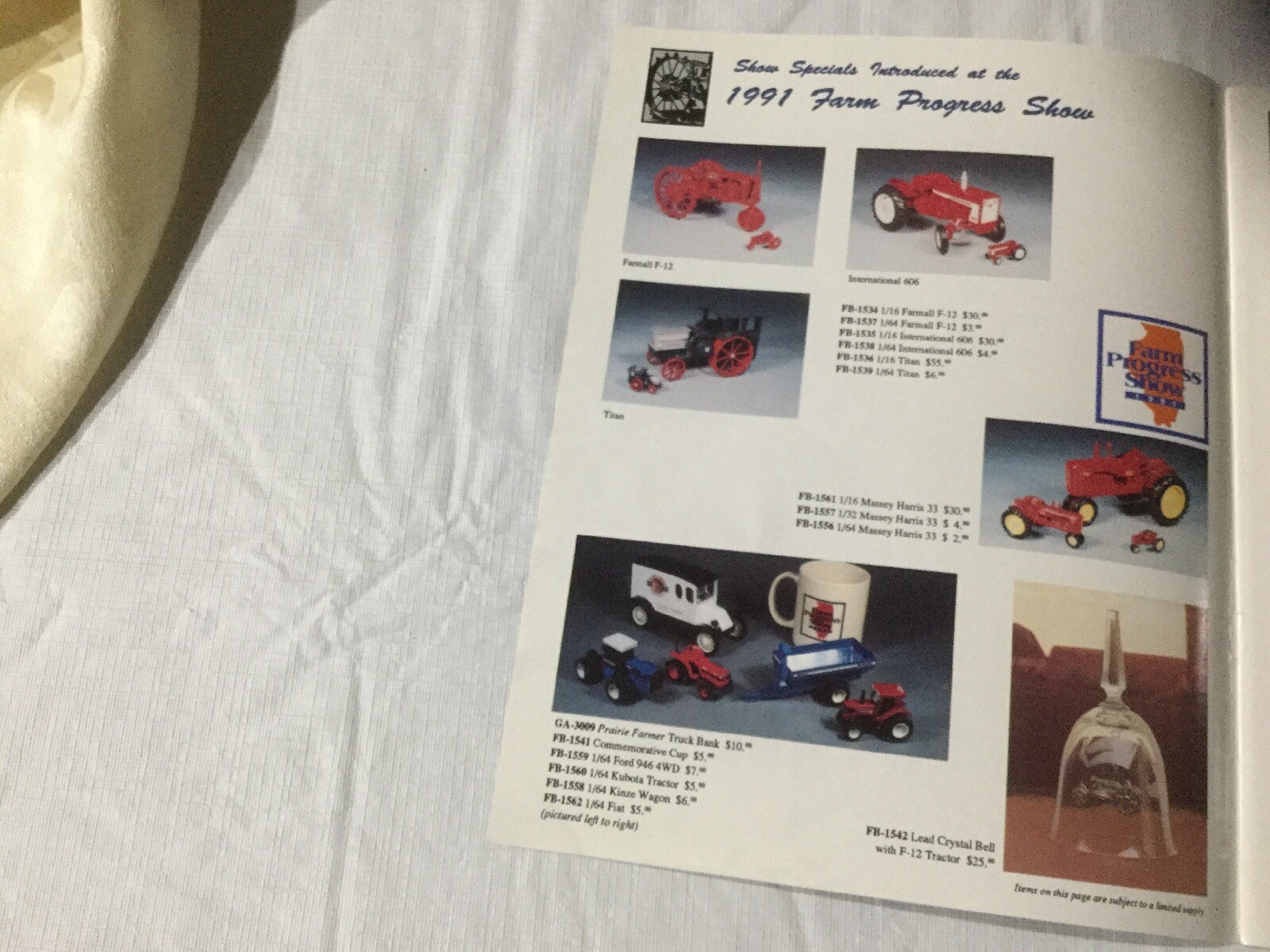 Joseph L. Ertl Scale Models 8 Pages 1992 Sales Brochure