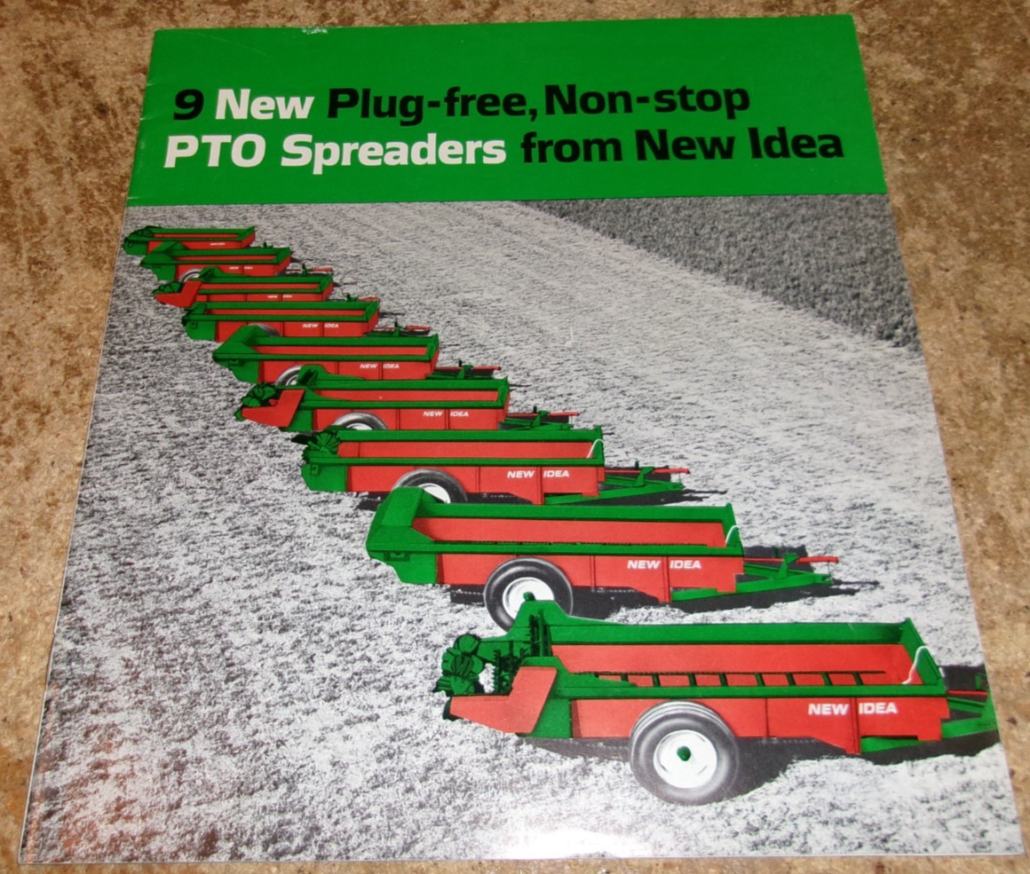 1967 new idea 9 pto spreaders brochure in very good shape used