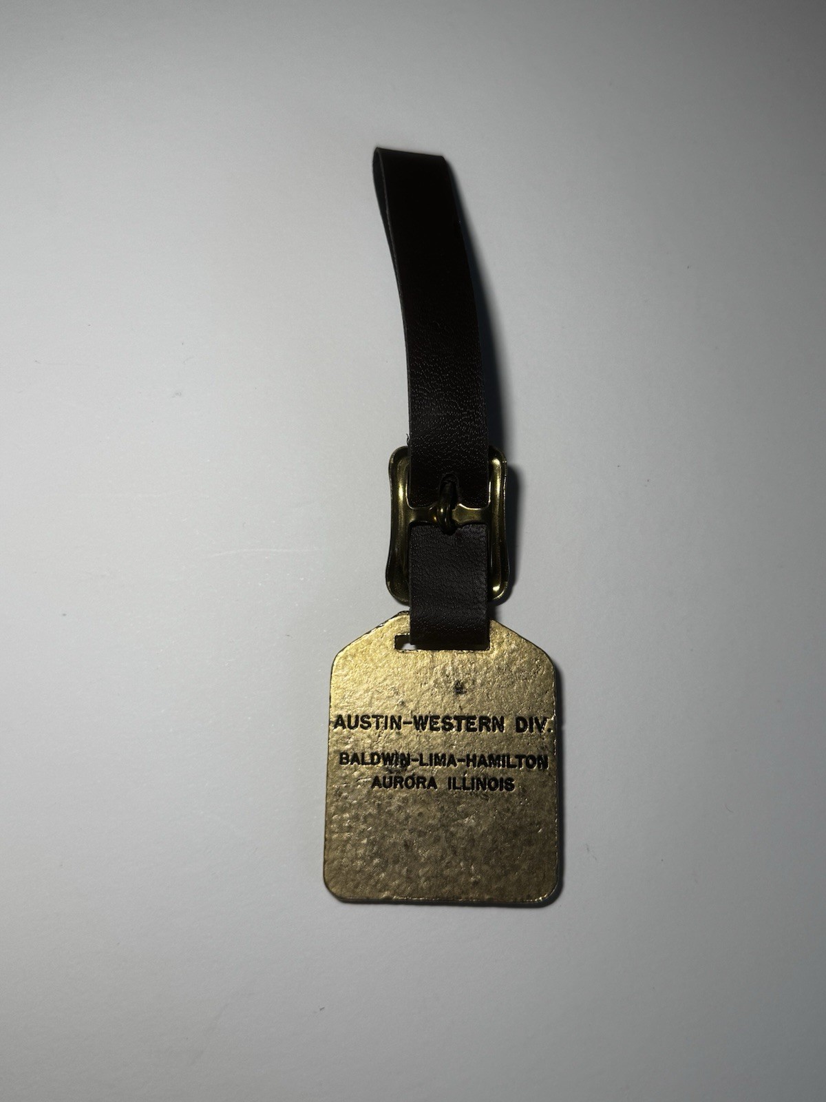 Vintage AUSTIN-WESTERN Watch Fob With Leather Strap – FREE SHIPPING!!