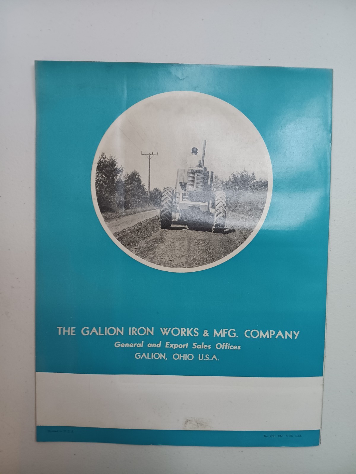 Galion Motor Grader 402 Sales Catalog No. 288 Brochure Advertising Book Specs