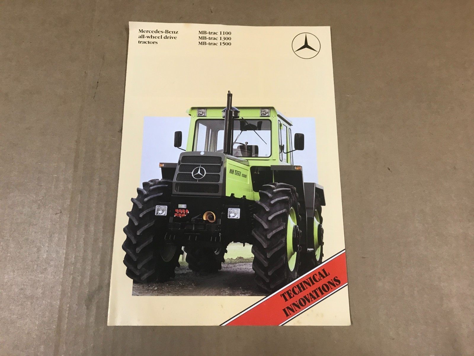 Vintage Mercedes-Benz All-Wheel Drive Tractors Salesman Brochure