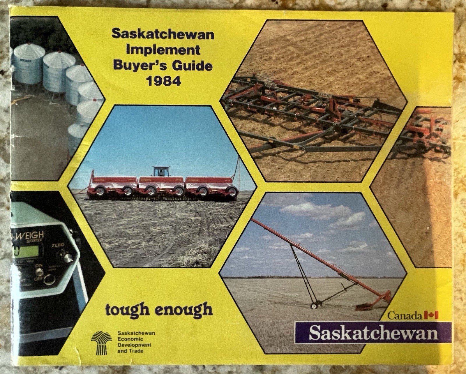Vintage Saskatchewan Imp Buyers Guide(84),Alberta Farm Imp, M&W Prod-3 Brochures