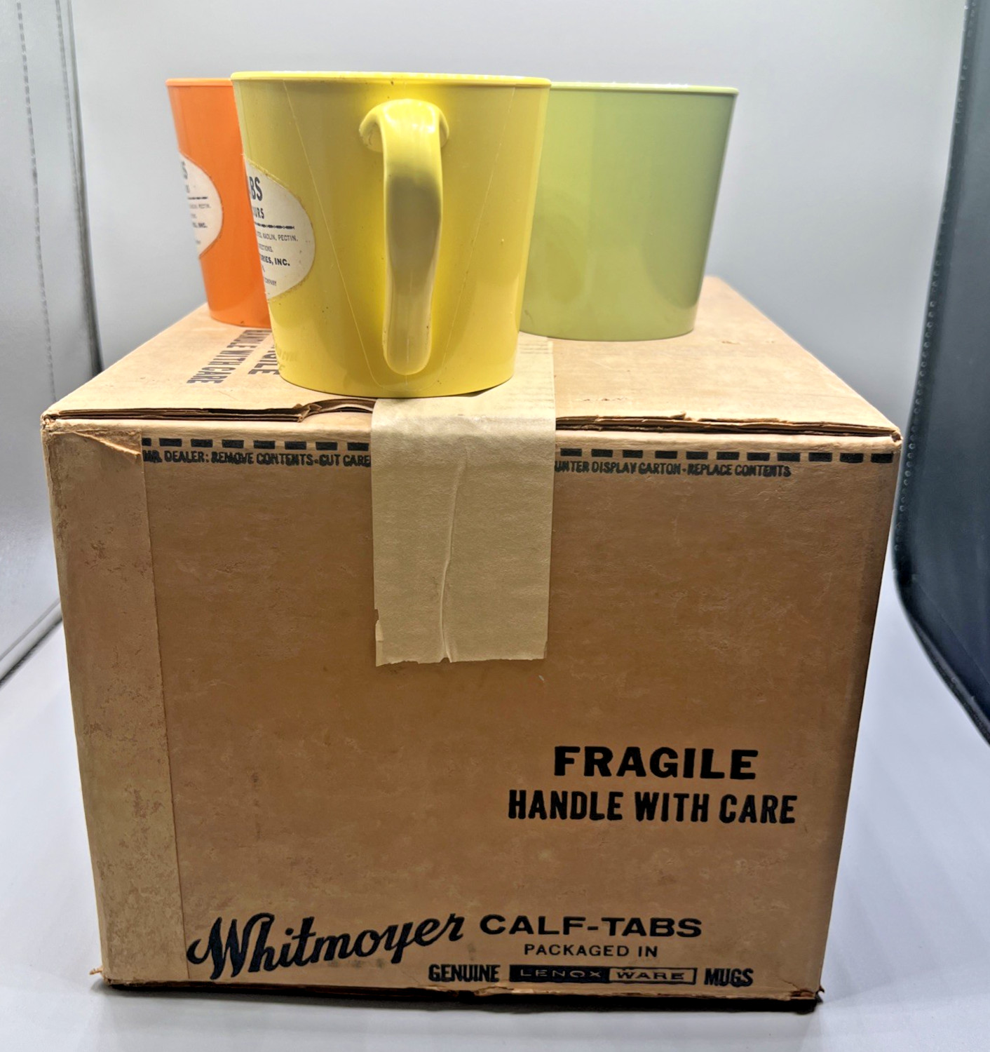 Whitmoyer Laboratories Myerstown PA Calf Scour Tabs Promotional Mug Display