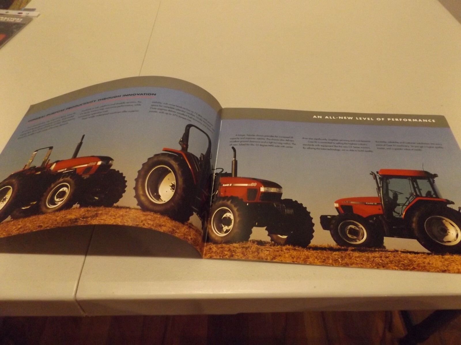CASE-IH CX SERIES TRACTORS 40-83 hp, LIT # AE 237087 R1 1998