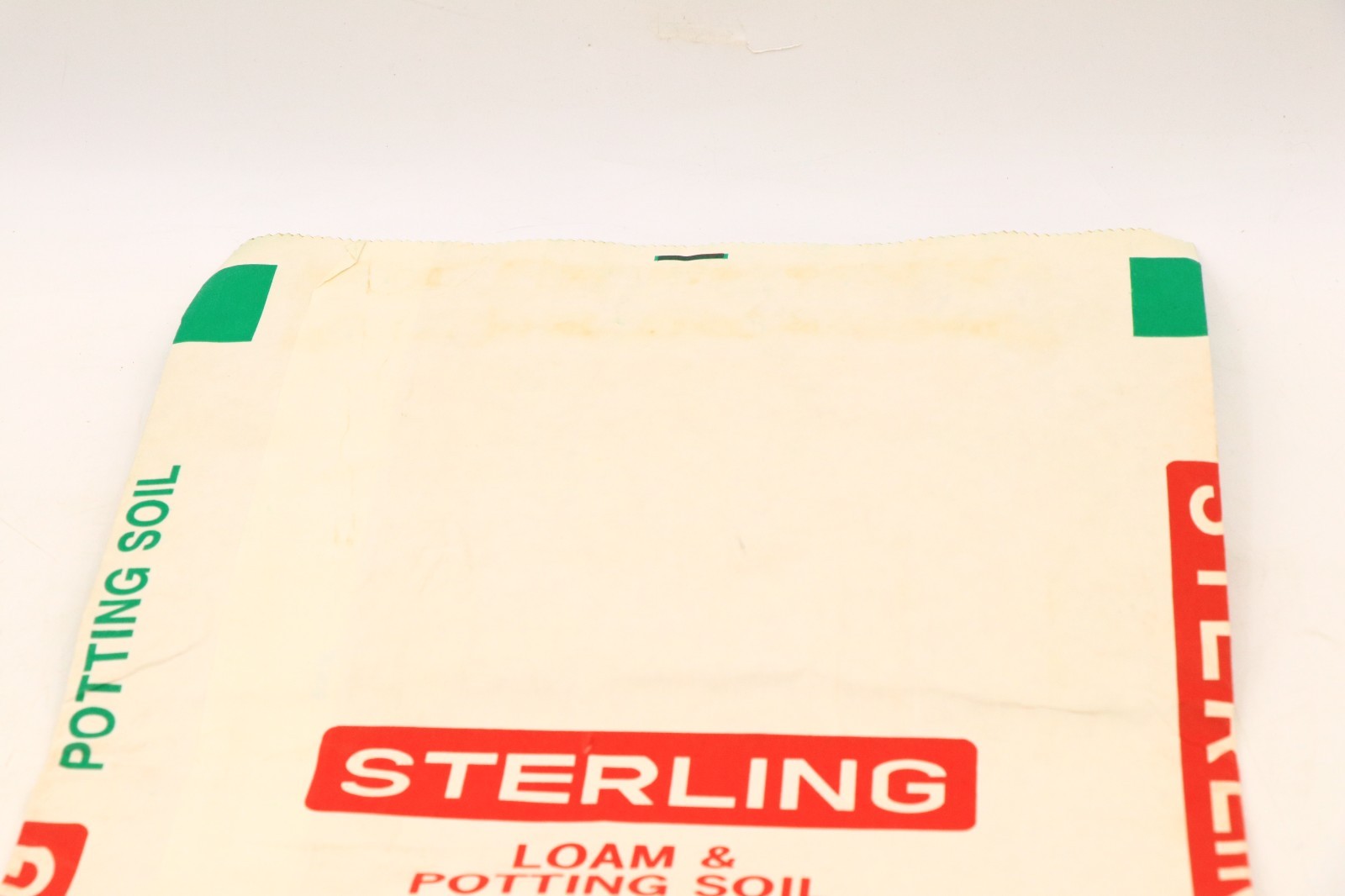 Vintage Sterling Peat Co. Mass MA Loam Bag 25 lb Unused Advertising Lot Of 2