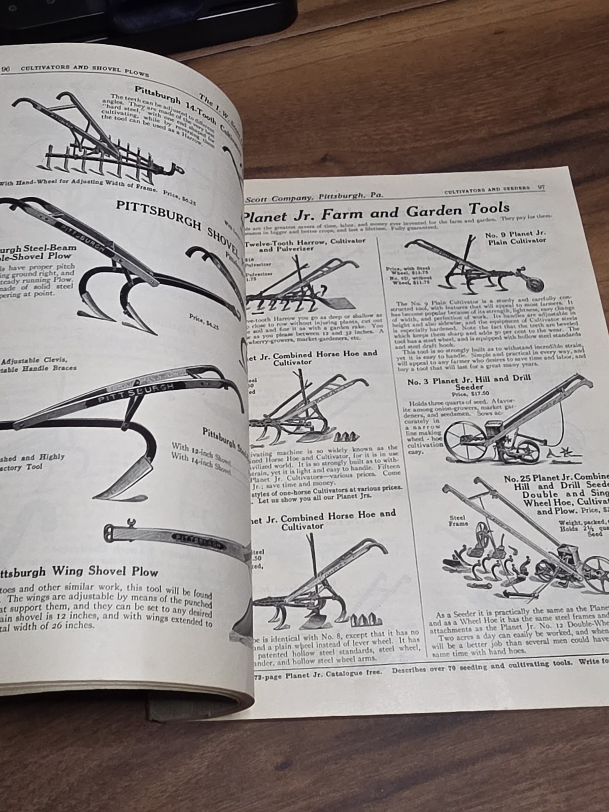 1926 Scott Co Catalog Farm Machinery Tools Plows Seeds Flowers Washer