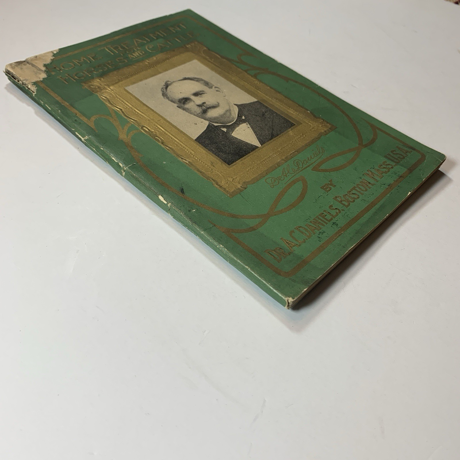 HOME TREATMENT FOR HORSES AND CATTLE by A.C. Daniels – Original 1907 Paperback