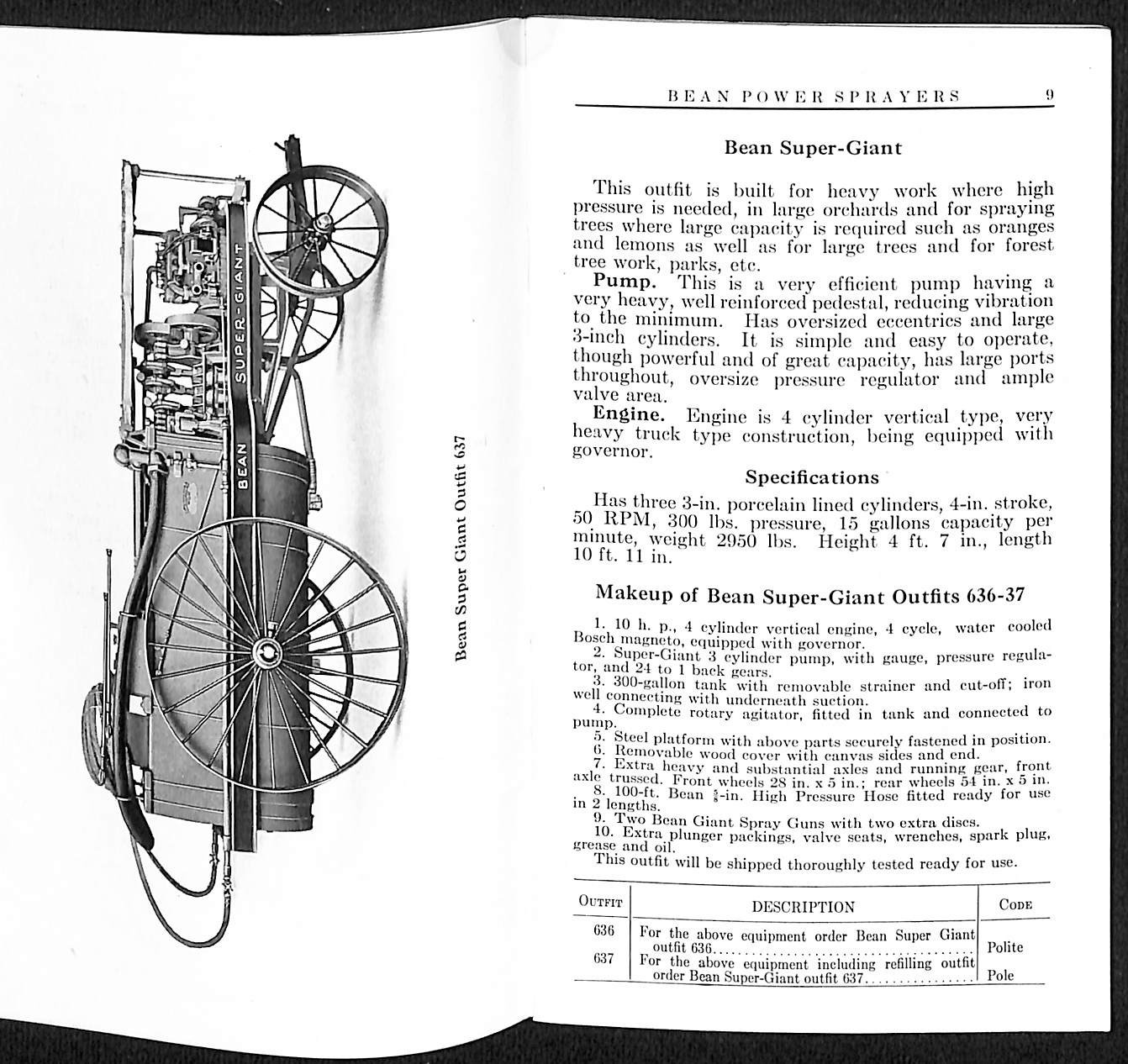Bean Spray Pump Co Lansing, MI Hand and Power Sprayers Catalog No. 34 32pp (#1)