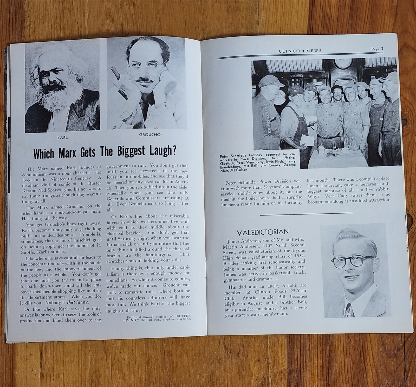 1952 CLINCO CLINTON INDUSTRIES NEWS BOOKLET KOREAN VETS RETURN GOLF CLINTON IOWA