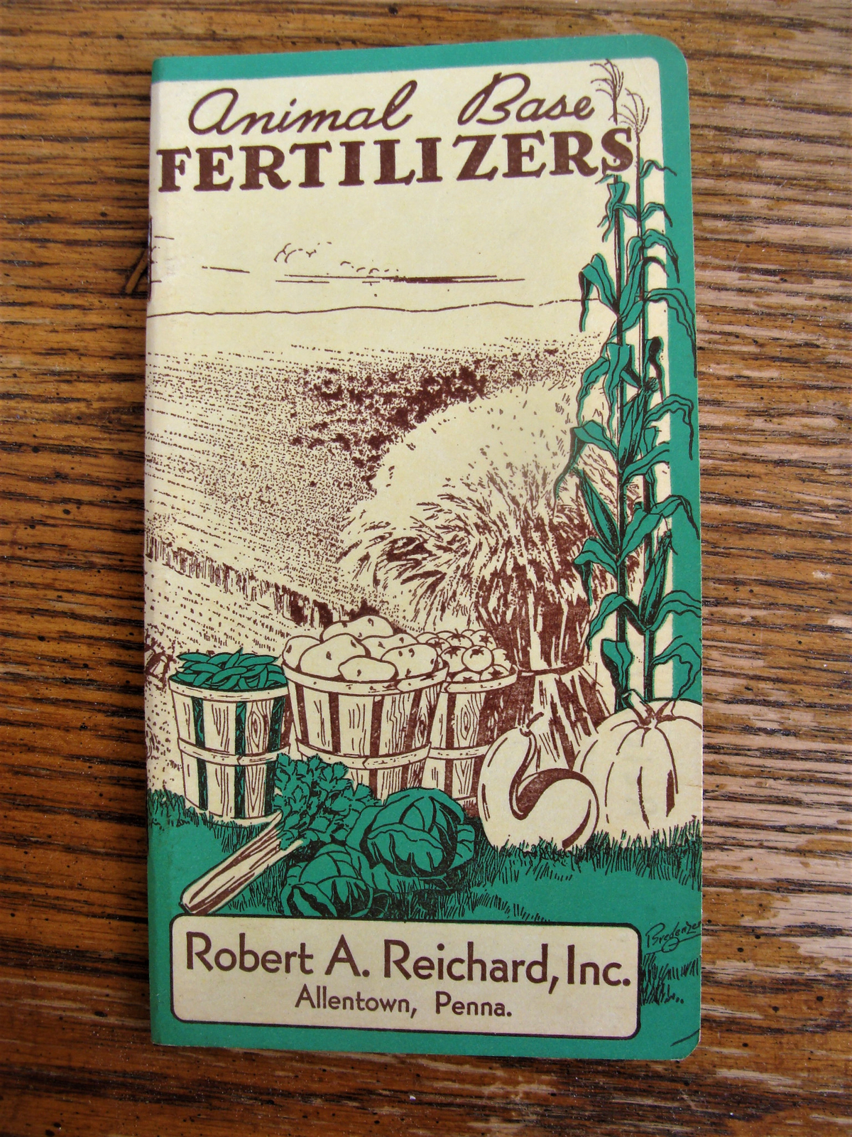 Vtg NOS Robert A. Reichard Inc Animal Base Fertilizers Pocket Memo Book Exc Cond
