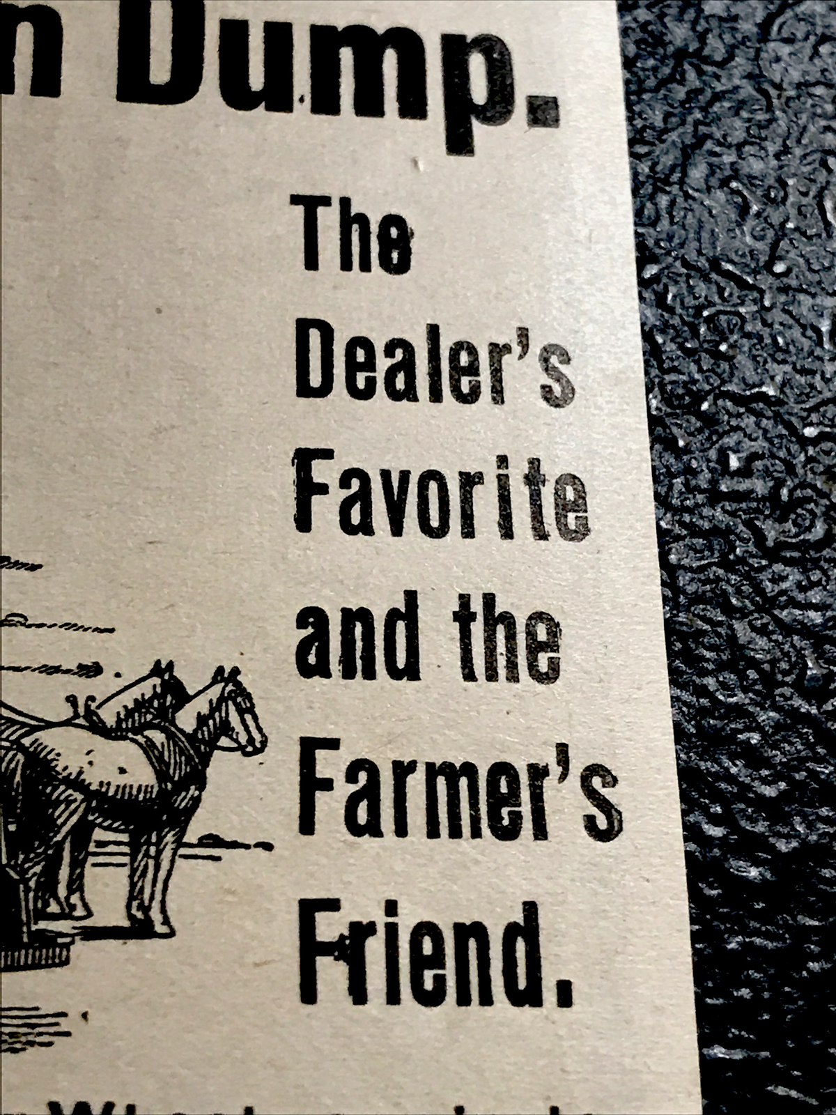 1907 Schroedre’s Grain Dump Farm Engraving Advertising – Minier – Illinois