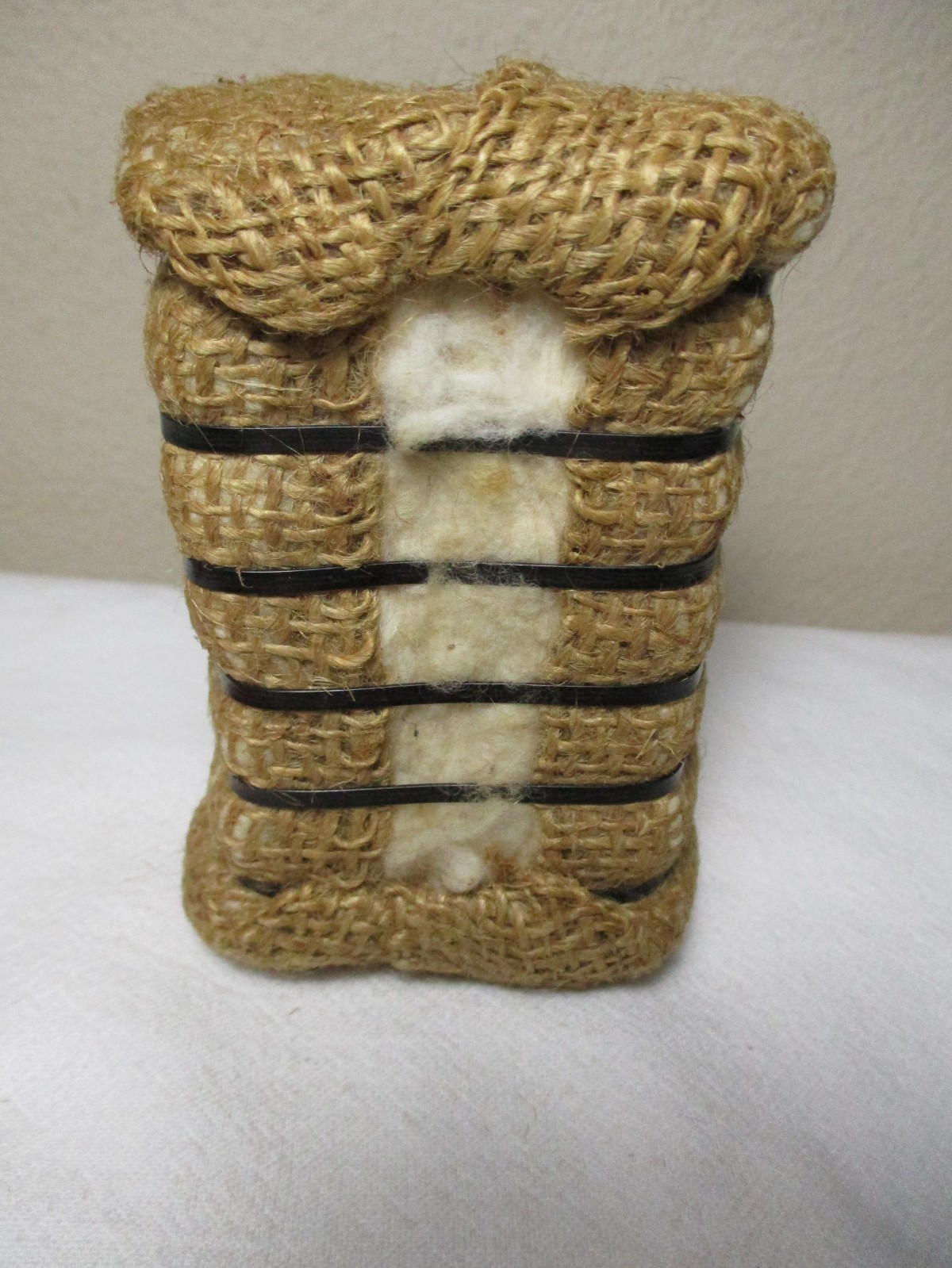 DIXIE MINIATURE SOUVENIR COTTON BALE with TAG