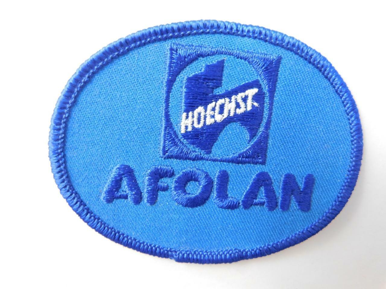HOEHST AFOLAN VINTAGE HAT PATCH FARM AGRICULTURE ADVERTISING BADGE CREST