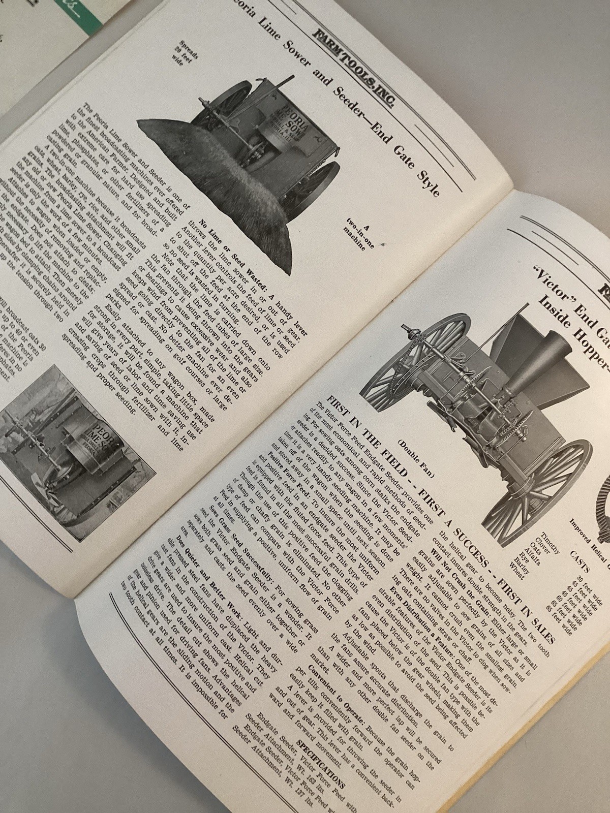1940’s FARM TOOLS INCORPORATED TRADE CATALOG Farm Equipment MANSFIELD OH Vintage